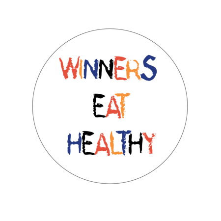 NEVS Winners Eat Healthy 1-15/16" circle Fun-113